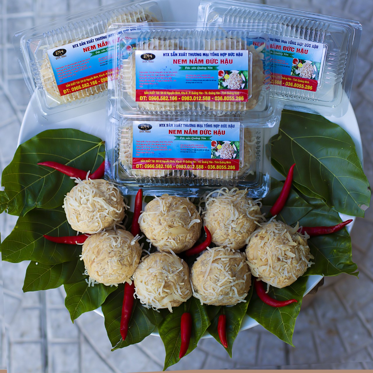 Nem nắm dẻo Đức Hậu 500g